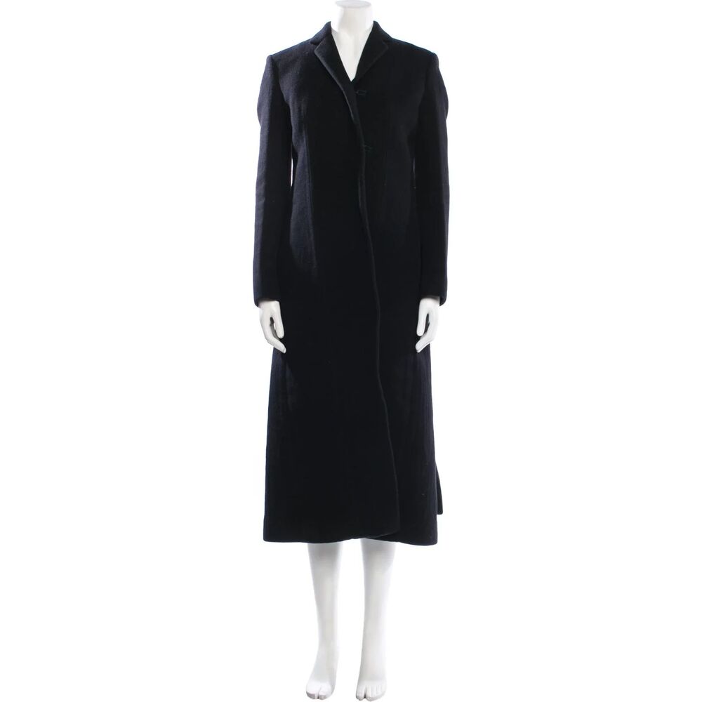 Céline by Phoebe Philo FW2014 Black Wool Tailored Long Coat IT38